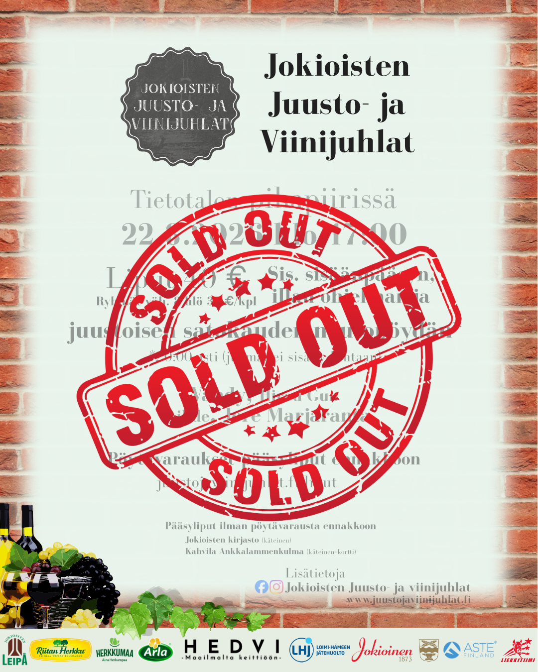 Pääsylippu Jokioisten Juusto- ja Viinijuhlat 2026 - Image 2